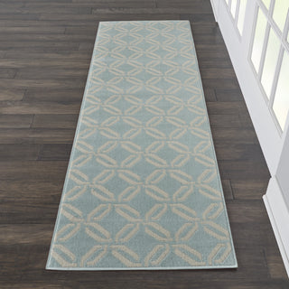 Jubilant JUB17 Green Area Rug by Nourison Room Scene 4