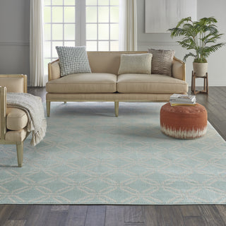 Jubilant JUB17 Green Area Rug by Nourison Room Scene Featured