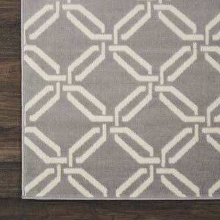 Jubilant JUB17 Grey Area Rug by Nourison Corner 