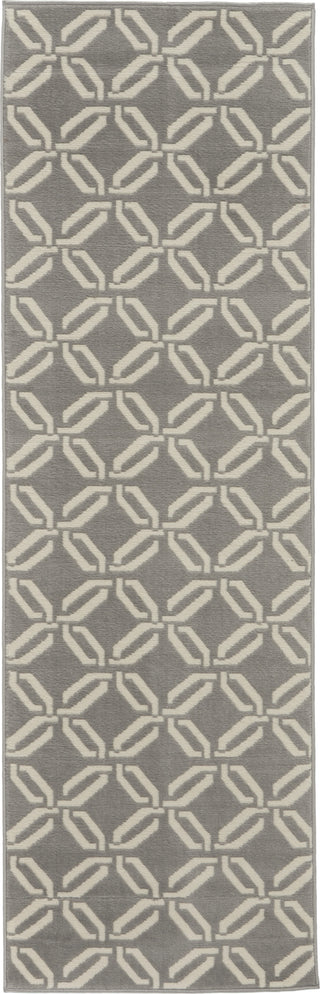 Jubilant JUB17 Grey Area Rug by Nourison 2'3'' X 7'3'' Runner