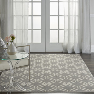 Jubilant JUB17 Grey Area Rug by Nourison Room Scene Featured