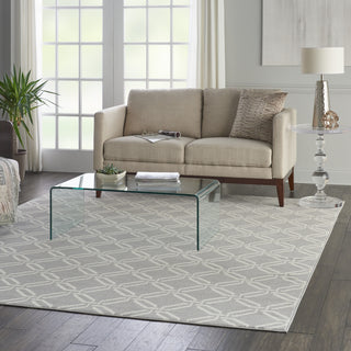 Jubilant JUB17 Grey Area Rug by Nourison Room Scene 2