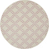 Jubilant JUB17 Ivory/Pink Area Rug by Nourison 5'3'' Round