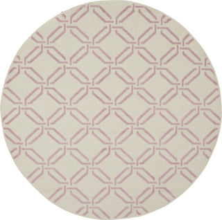 Jubilant JUB17 Ivory/Pink Area Rug by Nourison 5'3'' Round