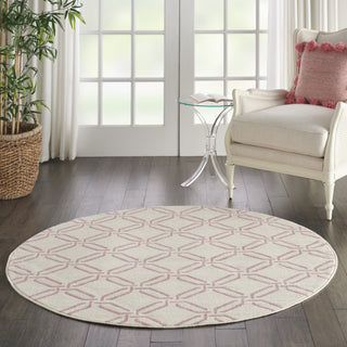 Jubilant JUB17 Ivory/Pink Area Rug by Nourison Room Scene 2