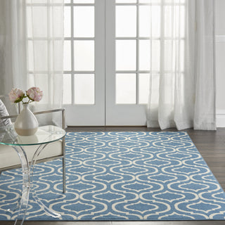 Nourison Jubilant JUB19 Blue Area Rug Room Scene 2