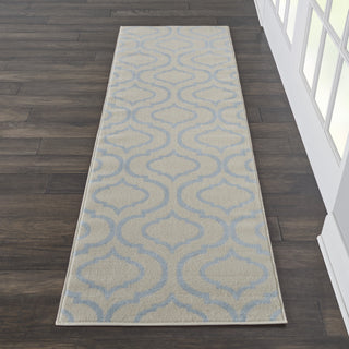 Jubilant JUB19 Ivory/Blue Area Rug by Nourison Room Scene 3