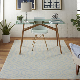 Jubilant JUB19 Ivory/Blue Area Rug by Nourison Room Scene 4