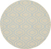 Jubilant JUB19 Ivory/Blue Area Rug by Nourison 5'3'' Round