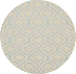 Jubilant JUB19 Ivory/Blue Area Rug by Nourison 5'3'' Round