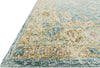 Loloi Julian JI-05 Blue/Gold Area Rug Round Image Feature