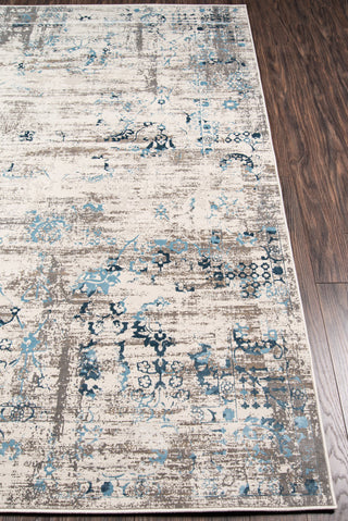 Momeni Juliet JU-01 Blue Area Rug Corner Shot