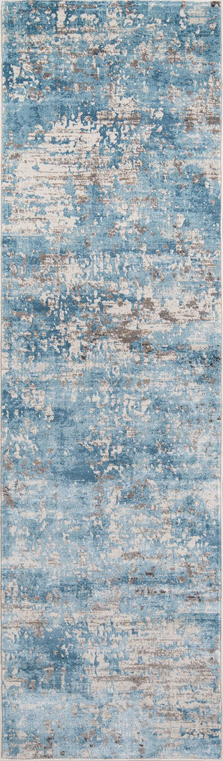 Momeni Juliet JU-09 Blue Area Rug Runner Image