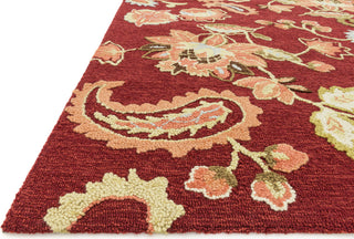 Loloi Juliana JL-03 Red Area Rug Corner Shot