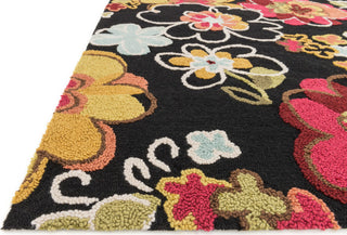 Loloi Juliana JL-07 Black / Multi Area Rug Corner Shot