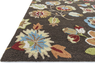 Loloi Juliana JL-22 Brown / Floral Area Rug Corner Shot