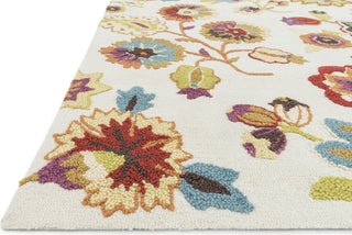 Loloi Juliana JL-22 Ivory / Floral Area Rug Corner Shot