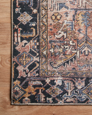 Loloi Jules JUL-02 Terracotta/Multi Area Rug by Chris Loves Julia Corner On Wood