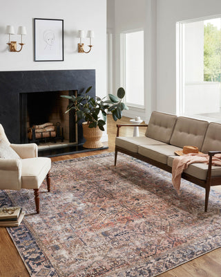 Chris Loves Julia x Loloi Jules JUL-02 Terracotta/Multi Area Rug Lifestyle Image Feature