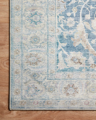 Loloi Jules JUL-03 Antique/Sky Area Rug by Chris Loves Julia Corner On Wood