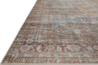 Loloi Jules JUL-05 Lagoon/Brick Area Rug by Chris Loves Julia Corner