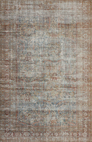 Loloi Jules JUL-05 Lagoon/Brick Area Rug by Chris Loves Julia Main Image