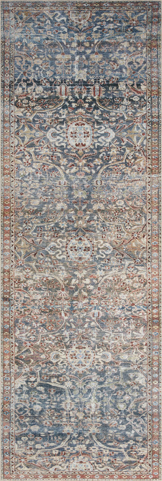 Loloi Jules JUL-06 Denim/Spice Area Rug by Chris Loves Julia 2'6''x7'6'' Runner