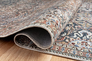 Loloi Jules JUL-06 Denim/Spice Area Rug by Chris Loves Julia Rolled