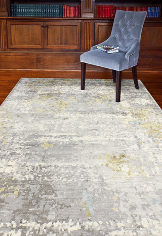 Bashian Cascade K153-HSV20 Grey Area Rug Room Scene Feature