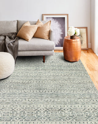 Bashian Kensington K159-BN703 Aqua Area Rug