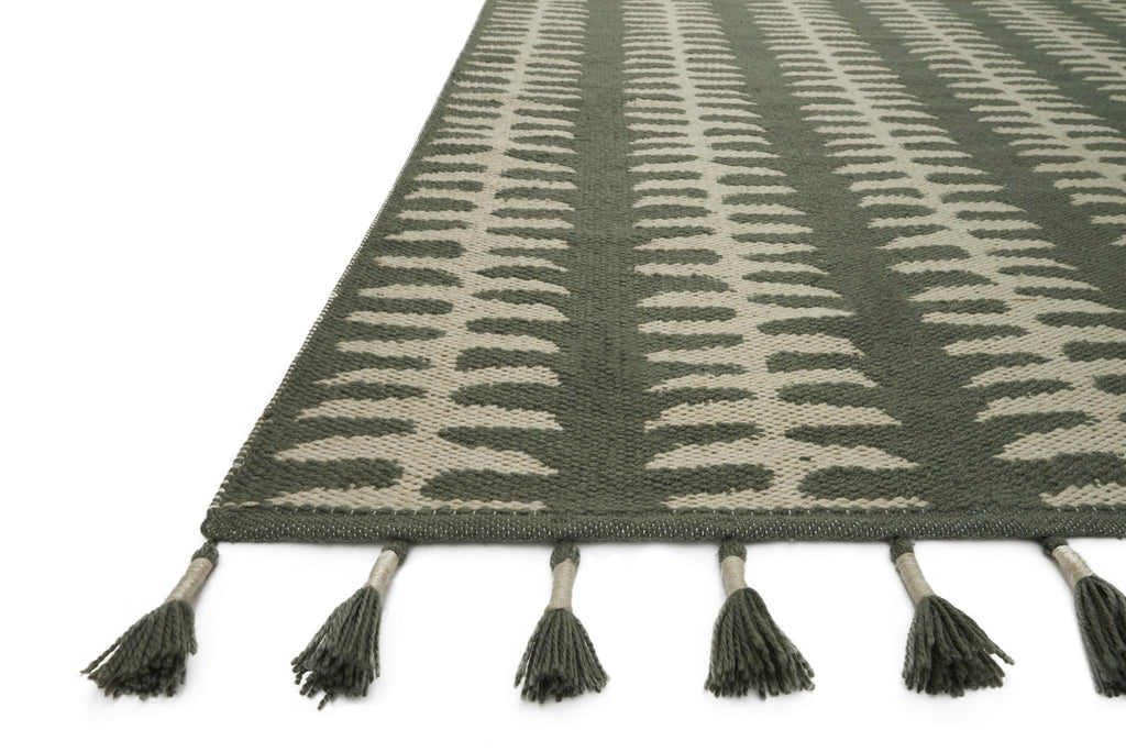 Loloi Kahelo KH-02 Grey/Silver Area Rug by Justina Blakeney Corner Feature