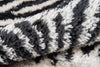 Momeni Kalahari KAL-1 Black Area Rug by Novogratz Detail Shot