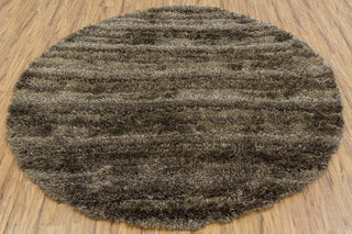 Chandra Kapaa KAP-15502 Brown/Tan/Taupe Area Rug Round