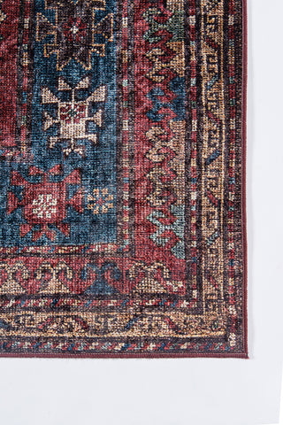 Momeni Karachi KAR-1 Burgundy Area Rug Close up