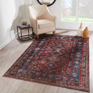 Momeni Karachi KAR-1 Burgundy Area Rug Main Image Feature