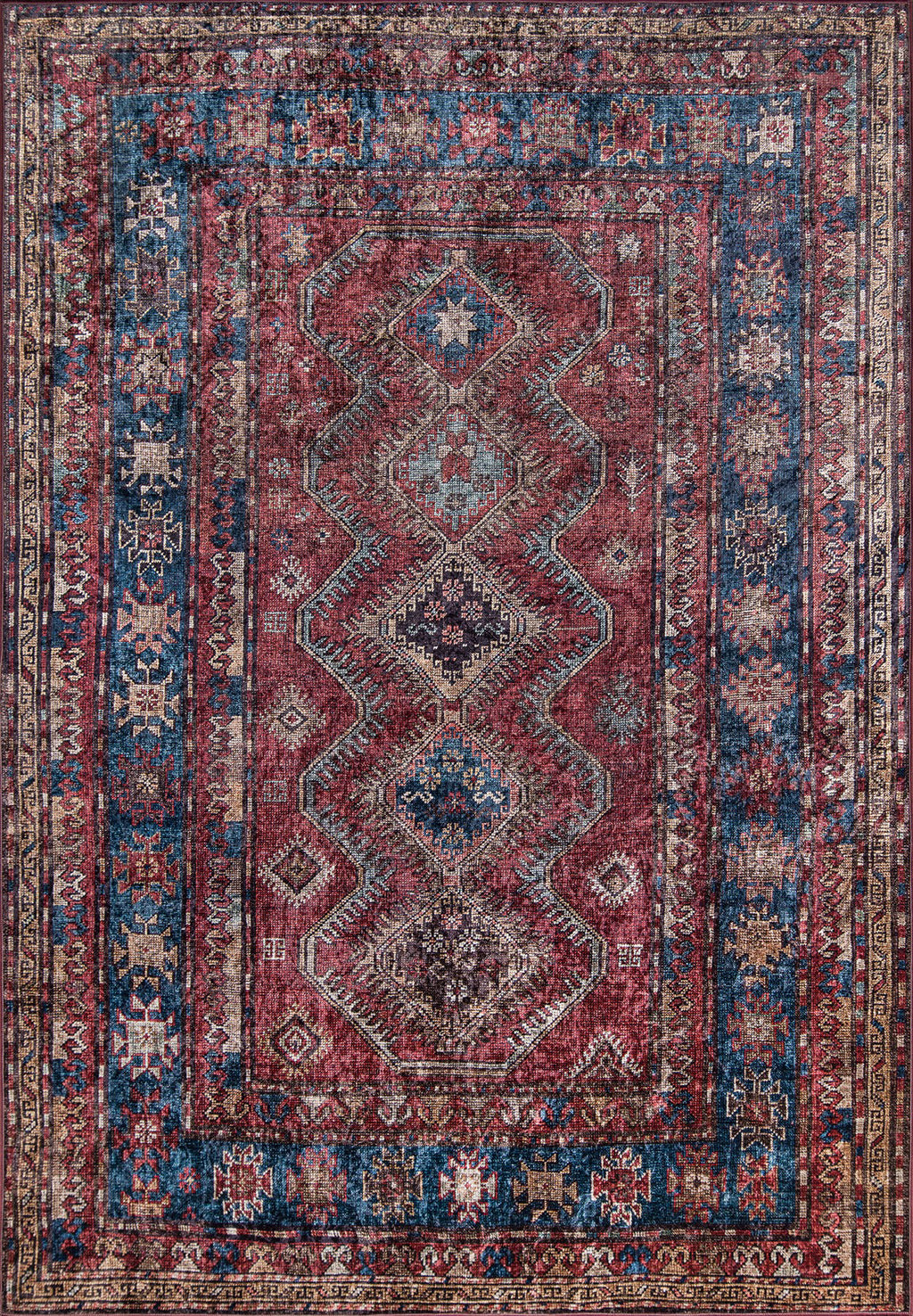 Momeni Karachi KAR1 Burgundy Area Rug Incredible Rugs and Decor