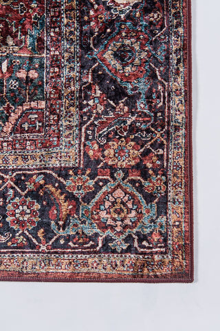 Momeni Karachi KAR-4 Burgundy Area Rug Close up