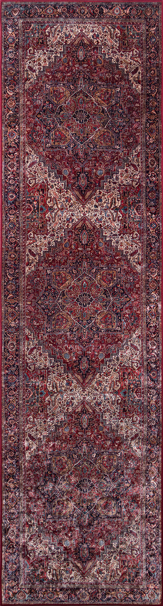 Momeni Karachi KAR-4 Burgundy Area Rug Runner Image