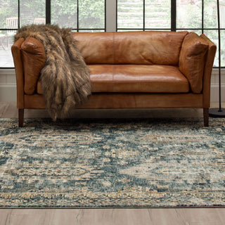 Karastan Marash Karamar Blue Area Rug Lifestyle Image