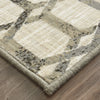 Karastan Design Concepts Simpatico Copacetic Cream Area Rug Corner Shot