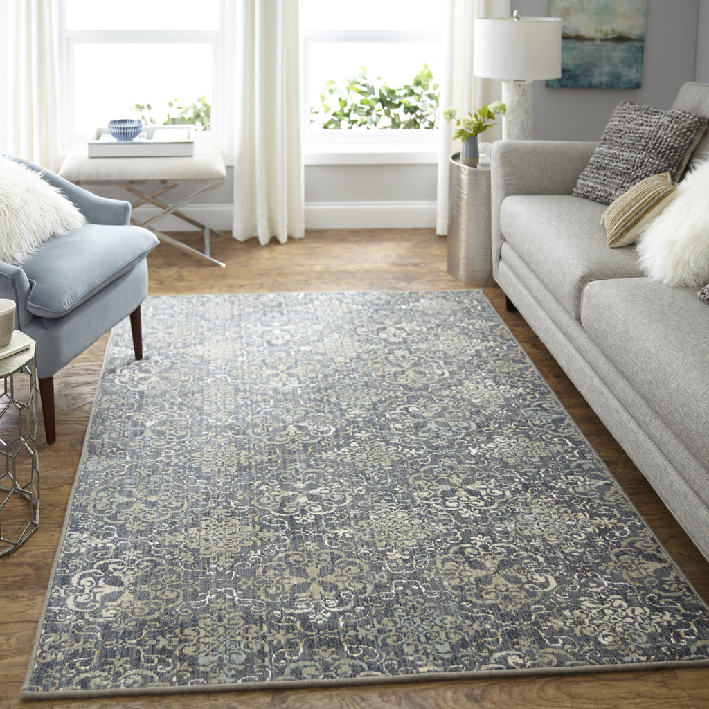 Karastan Design Concepts Simpatico Moy Denim Area Rug Main Feature