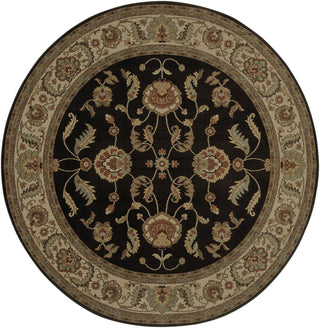 Karastan Ashara Agra Black Area Rug 8' 8'' Round