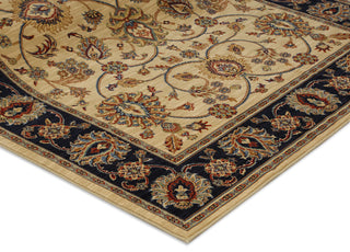 Karastan English Manor Oxford Ivory Area Rug Corner Shot Feature