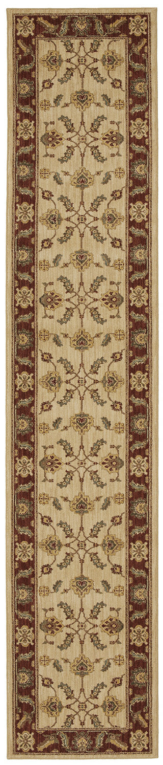 Karastan Sierra Mar Sedona Ivory/Henna Area Rug Runner