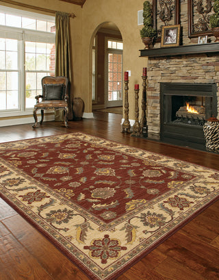 Karastan Sierra Mar Sedona Henna Area Rug Room Scene Feature