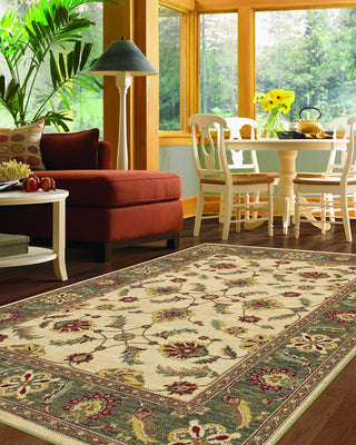 Karastan Sierra Mar Sedona Ivory/Limestone Area Rug Room Scene