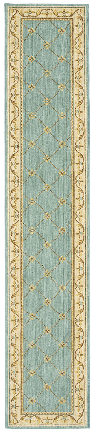 Karastan Sierra Mar Marie Louise Robin's Egg Area Rug 2' 5'' X 12' Runner