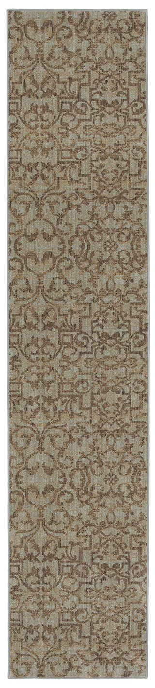 Karastan Sierra Mar French Quarter Bluestone Area Rug Runner