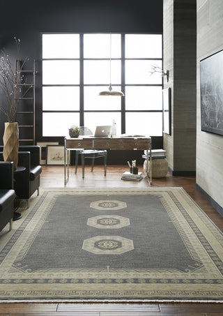 Karastan Manifesto Soprano Charcoal Area Rug Room Scene Feature