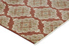 Karastan Manifesto Cadenza Rosewood Area Rug Corner Shot